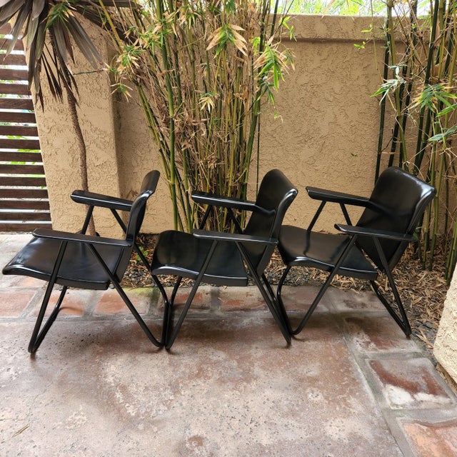 Vintage Samson Folding Chairs Russel Wright Shwayder Bros Inc 1950s For Sale - Image 13 of 13