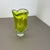 Large Abstract Yellow Green Murano Glass Vase, Italy, 1970 For Sale - Image 3 of 18