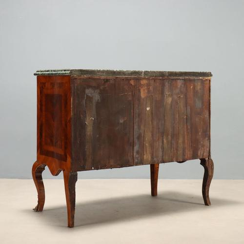 Baroque Chest of Drawers in Walnut and Walnut Root For Sale - Image 10 of 11