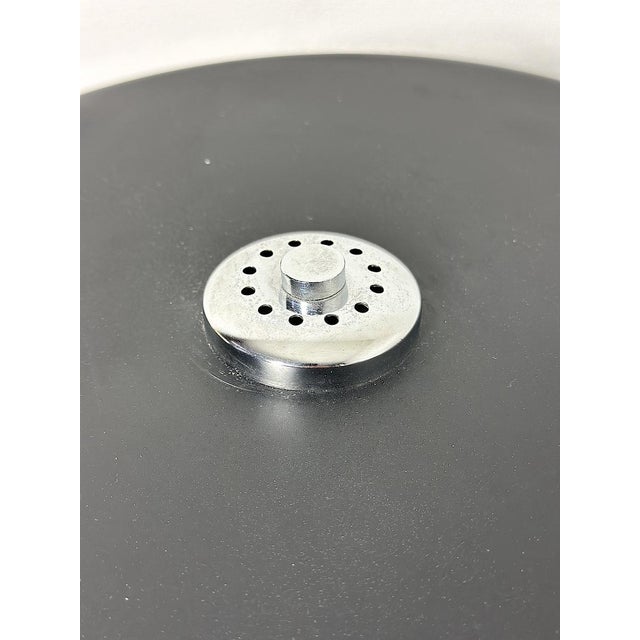 Mid-Century Modern Vintage Italian Chrome Metal Table Lamp, 1970s For Sale - Image 3 of 9