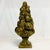 This is a gorgeous Folk Art Ceramic Studio Fruit Topiary. It’s finished in a deep olive green with gold accents. The glaze...