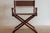 1970's McGuire Director's X-Chair in Leather For Sale In Miami - Image 6 of 10