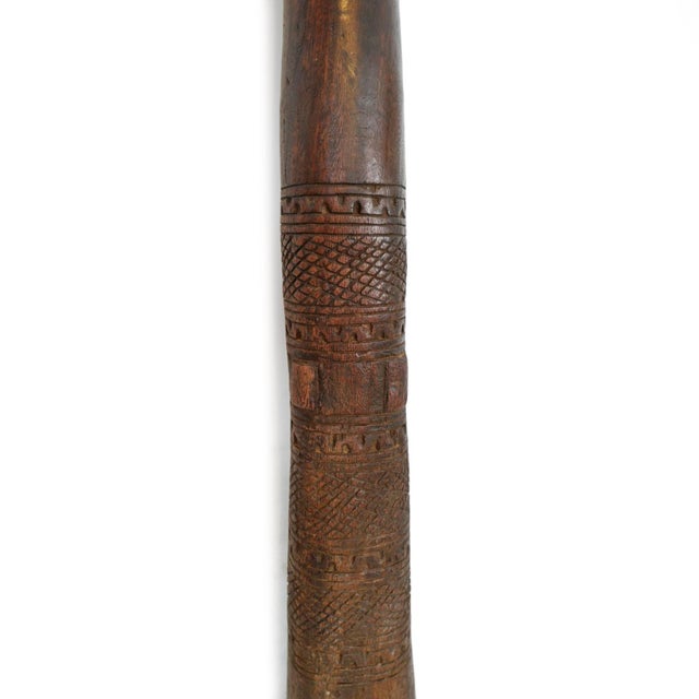 African Large Vintage Tuareg Wood Pestle Stick For Sale - Image 3 of 3