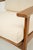 Wood 1990s MCM Lounge Chair in Boucle Pearl Fabric For Sale - Image 7 of 11