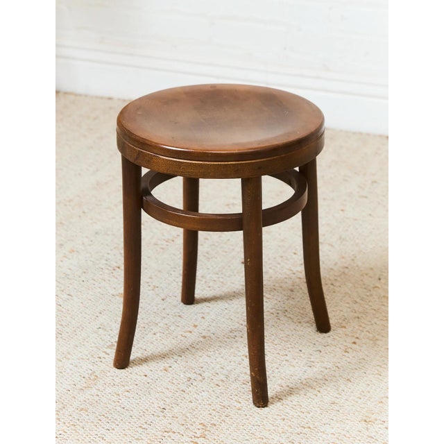 Thonet Vintage Stool Table For Sale - Image 9 of 9