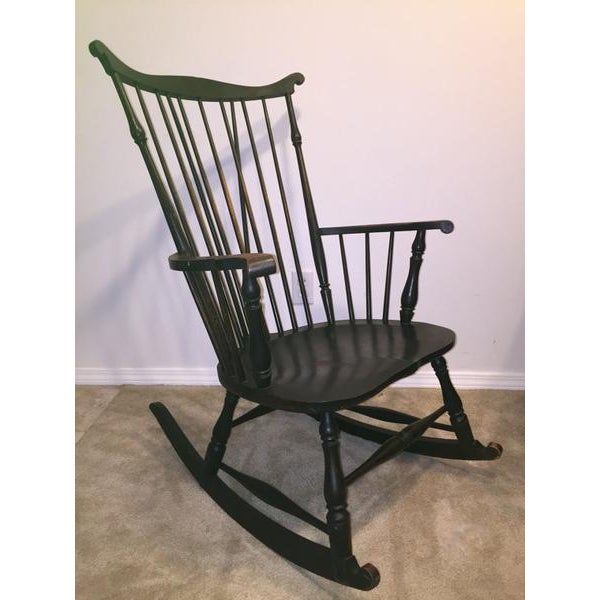 Antique FanBack Windsor Rocking Chair Chairish