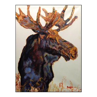 Patricia Griffin "Modifer" Animal Portrait Oil Painting For Sale