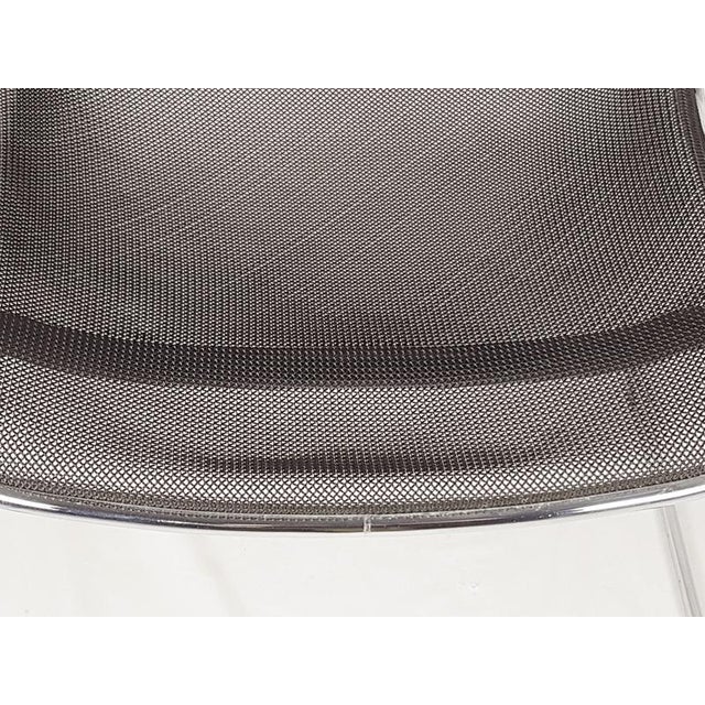 Penelope Armchair in Black and Chrome-Plated Metal by C. Pollock for Anonima Castelli, 1982 For Sale - Image 12 of 14