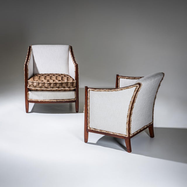 Pair of Art Deco Armchairs, France, circa 1920 For Sale - Image 9 of 11