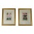 Pair of Pink Flowers Still Life Artwork - Signed For Sale