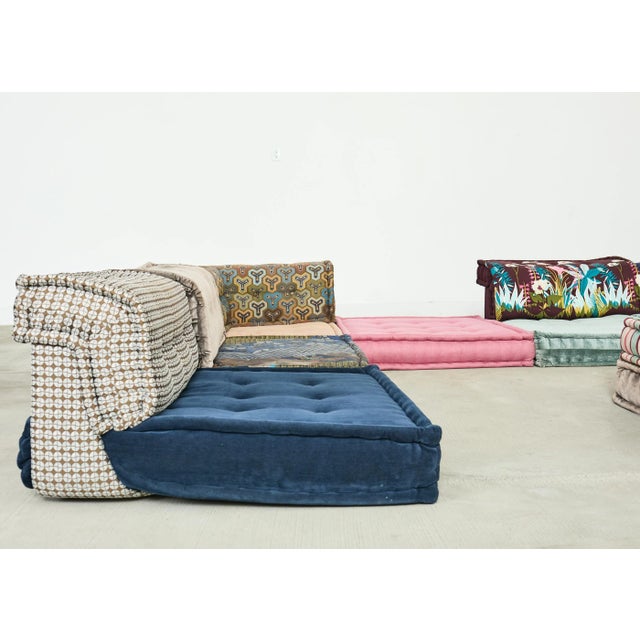 Mid-Century Modern Mah Jong Kenzo Missoni Sectional Sofa Hans Hopfer for Roche Bobois 2015 For Sale - Image 3 of 18