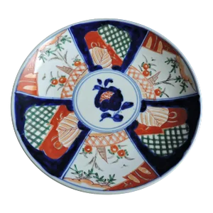 Late Meiji Period 19th Century Japanese Porcelain Charger