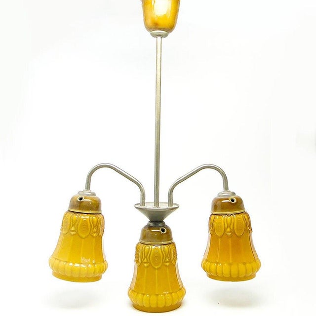 1970s Mid-Century Chandelier from Polam, Germany, 1970s For Sale - Image 5 of 10
