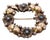 Art Nouveau Aged Metal and Turquoise Garland Brooch, France, 1920s For Sale