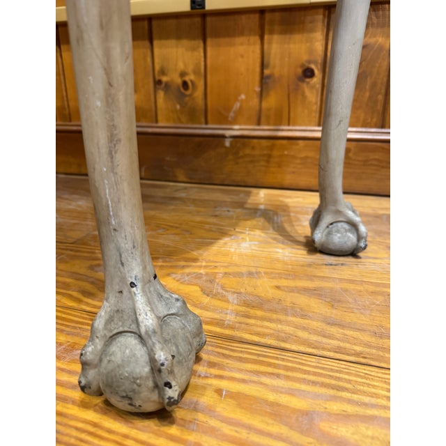 Vintage Carved Distressed Console Table With Ball-Claw-Feet For Sale - Image 12 of 12