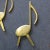 1940s Mid Century Modern Solid Brass Musical Note Andirons - a Pair For Sale - Image 4 of 11