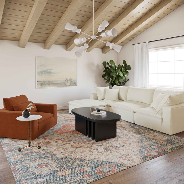 Cali Rust Performance Fabric Arm Chair For Sale In Los Angeles - Image 6 of 7
