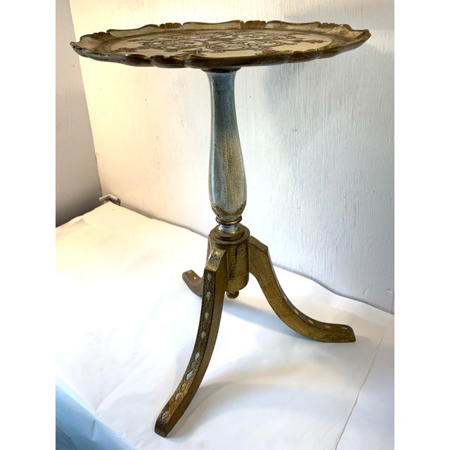 Late 20th Century Vintage Italian Florentine Wine Table For Sale - Image 5 of 9