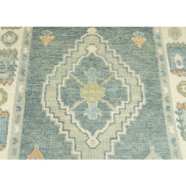 Turkish Oushak Rug 3' x 10' For Sale - Image 4 of 4