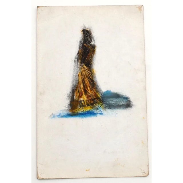 The Passage is an original painting in mixed media on cardboard realized by an Anonymous artist of the XX century. Hand-...