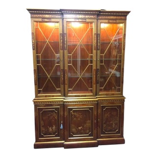 Chinoiserie China Cabinet, Kindel Furniture For Sale