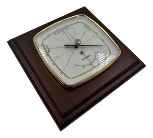 Vintage Barometer with Thermometer, 1950s