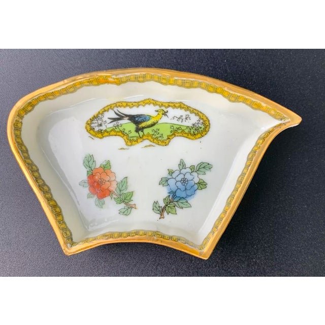 1950s Japanese Porcelain Appetizer Server W/7 Pieces & Original Container Box For Sale - Image 5 of 12