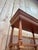 Large, contemporary, open-fronted bookcase, fully demountable, in a neoclassical style, crafted from mahogany-stained...