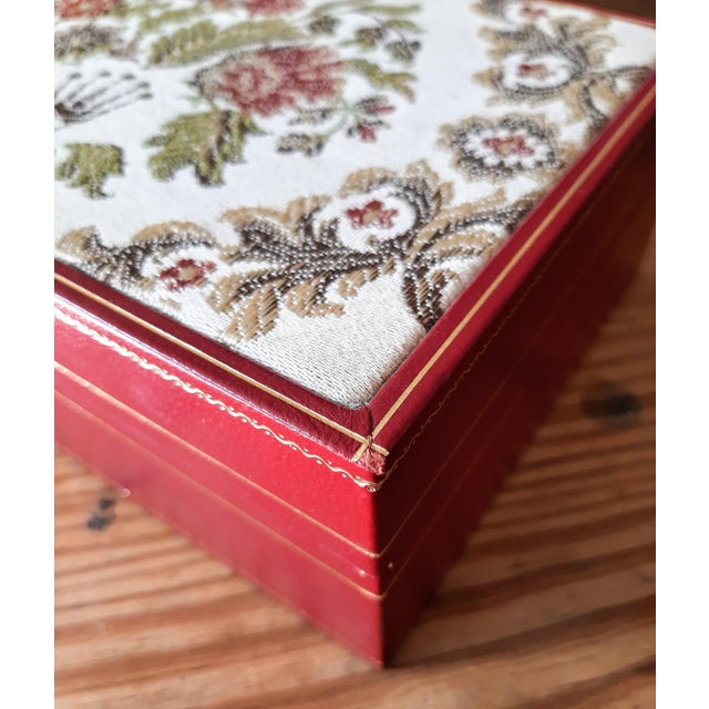 Vintage Presidential Rolex Watch Box With Tapestry For Sale In Fayetteville, AR - Image 6 of 16