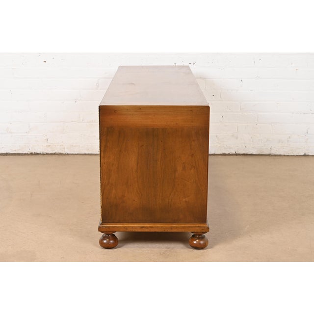 John Widdicomb Mediterranean Treasure Chest Low Credenza, 1960s For Sale - Image 10 of 12