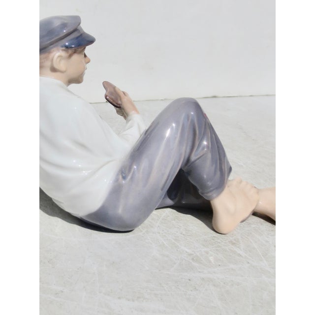 Royal Copenhagan Royal Copenhagen Porcelain Sheppard Dated 1956 For Sale - Image 4 of 10