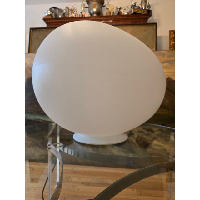 A true original large version Italian marked Foscarini Gregg ludovica Roberto Palomba egg shaped lamp . Having a desirable...