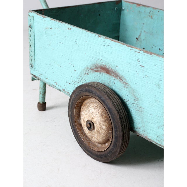 Wood Vintage Wooden Garden Cart For Sale - Image 7 of 12