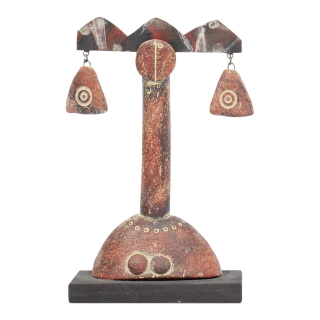 “Princess and Earrings” Studio Pottery Sculpture by John Maltby For Sale