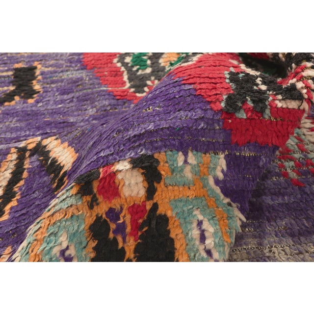 Vintage Boujad Moroccan Rug, 03'08 X 07'06 For Sale In Dallas - Image 6 of 10