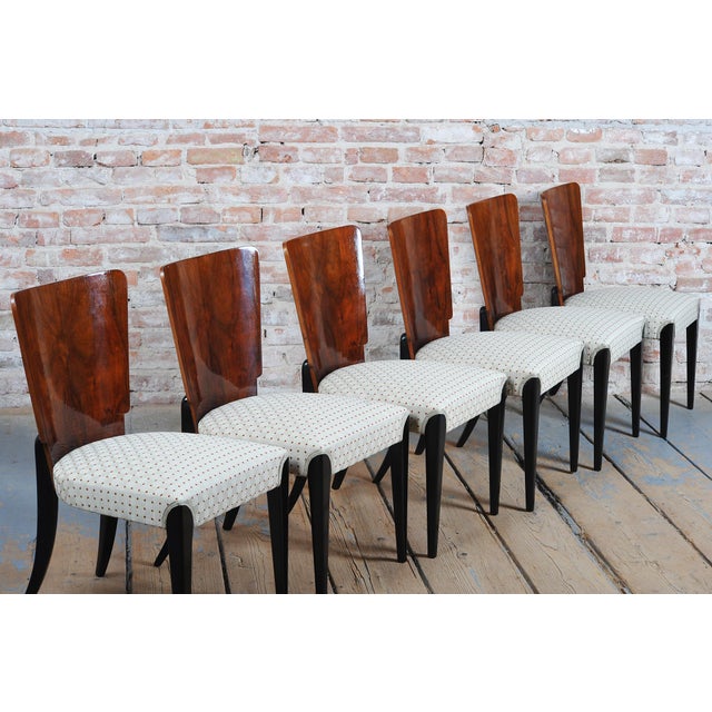 Art Deco Beech Chairs attributed to Halabala for Up Závody, Czech, 1930s, Set of 6 For Sale - Image 14 of 18