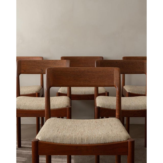 Vintage Dining Chairs by Johannes Nørgaard for Nørgaard Møbelfabrik, 1960s, Set of 6 For Sale - Image 4 of 18