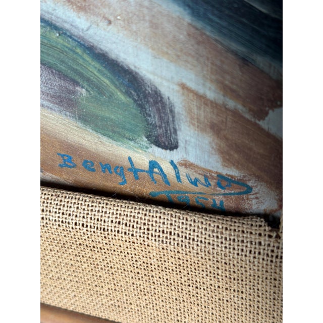 Bengt Alwö, Composition, 1970s, Oil on Panel, Framed For Sale - Image 6 of 18