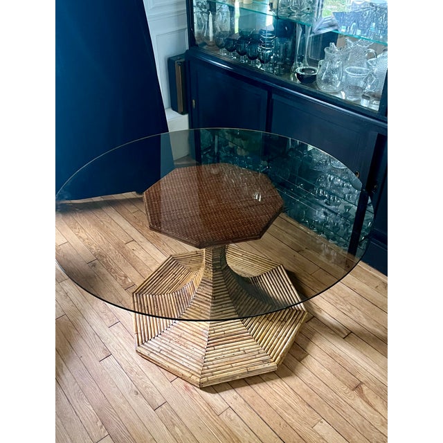 Bamboo and Rattan Table by Vivai Del Sud For Sale - Image 6 of 8