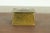 A gorgeous Arts & Crafts period brass finished hand hammered copper inkwell By Roycroft (signed with impressed orb and...