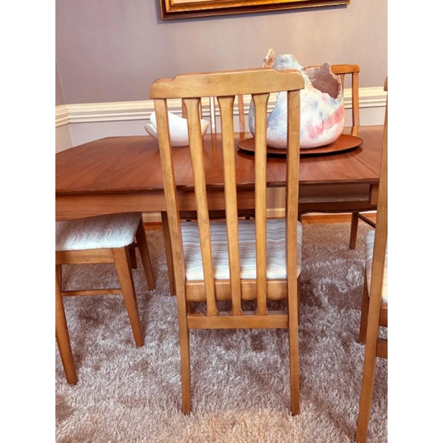 Mid-Century Modern 6 X Mid-Century Modern 60’s Walnut Dining Chairs by Lenoir For Sale - Image 3 of 9