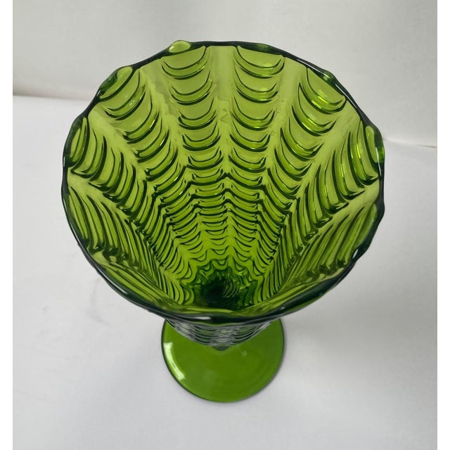 Large Vintage Handcrafted Murano Glass Chalice in the Style of Carlo Scarpa, 1950s For Sale - Image 11 of 16