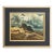 Mid 20th Century Belgium Charcoal Canvas Painting For Sale