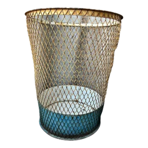 Vintage Mid 20th Century Metal Hamper