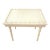 Mid-Century White Faux Bamboo Wood Side Table For Sale