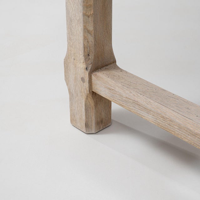 20th Century French Oak Dining Table With Drawer For Sale - Image 13 of 18