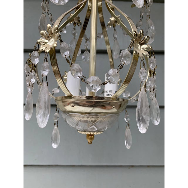 Vintage Late 20th Century Italian Chandelier For Sale - Image 4 of 10