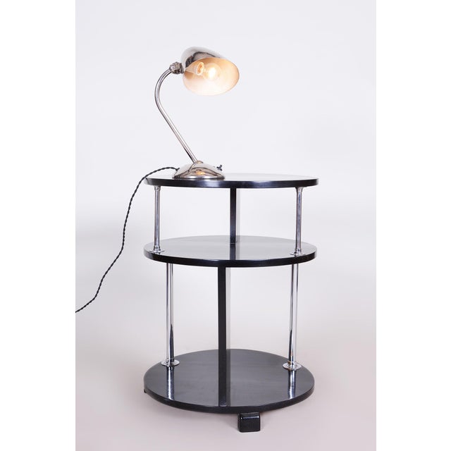Art Deco Chrome & Aluminum Table Lamp attributed to Franta Anyz for Napako, 1930s For Sale - Image 6 of 15