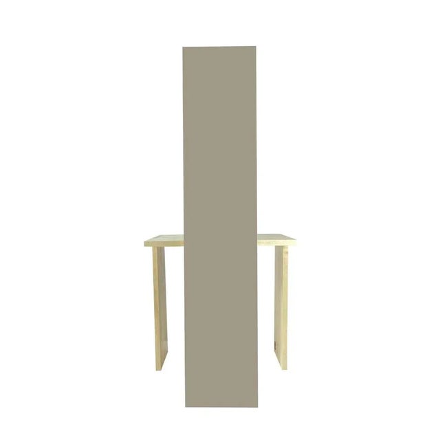 Chair "Cimabue Beige" designed by Ferdinando Meccani in 1994. Bellish chair with beige -colored lacquered backrest....