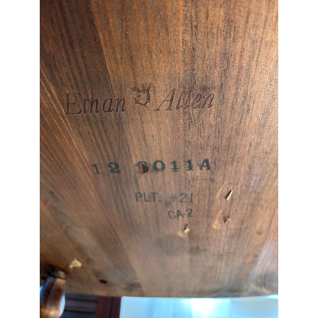 Ethan Allen 1970s Ethan Allen Old Tavern Dining Room Table and 6 Chairs For Sale - Image 4 of 7